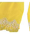 Дамски шал в жълто и бяло Florentine-1 снимка