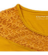 Дамска памучна блуза в оранжев нюанс-3 снимка