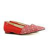 Велурени червени дамски обувки Rosalia-4 снимка