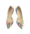 Многоцветни дамски кожени обувки Werona-1 снимка