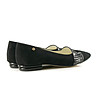 Черни дамски велурени обувки Nadina-4 снимка