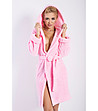 Къс дамски халат в розово Diana-0 снимка