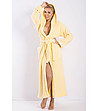 Дълъг жълт дамски халат Diana-0 снимка