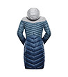 Дамско зимно дълго яке в сиво и синьо Tapestry с Teflon EcoElite™ -1 снимка