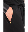 Черен дамски гащеризон с гол гръб Tailor-3 снимка