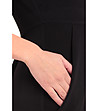 Черна туника-рокля с джобове Kangu-4 снимка