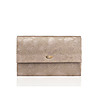 Златиста клъч чанта със змийски шарки Anastasia-1 снимка