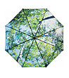Черен чадър с ефектен принт Гора-2 снимка