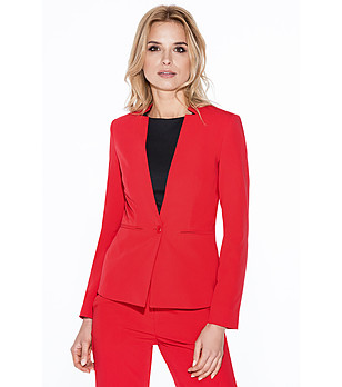Дамско сако в червено снимка