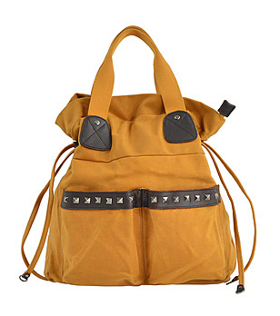 Дамска чанта в цвят цвят горчица Daly снимка
