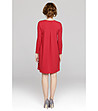 Червена асиметрична рокля Selma-1 снимка