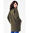 Дамско палто в цвят каки с вълна Tiffany-1 снимка