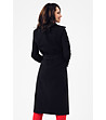 Дълго черно дамско палто Teresa-1 снимка