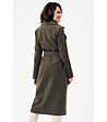 Дълго дамско палто в цвят каки Teresa-1 снимка