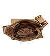 Текстилна чанта за рамо в цвят таупе Harris-4 снимка