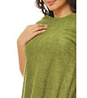 Зелена рокля с джобове Mia-4 снимка