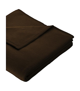 Тъмнокафяво топло одеяло Cora 220x240 см снимка