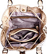 Дамска чанта в златисто и цвят екрю Anika-4 снимка