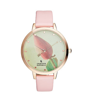 Дамски часовник в розовозлатисто и розово Bertha снимка