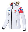 Бяло мъжко soft shell яке за ски Alpin-2 снимка