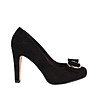 Черни дамски обувки на ток Zefira-0 снимка