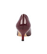 Дамски лачени обувки в цвят марсала Bretta-4 снимка