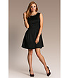 Черна разкроена рокля-0 снимка