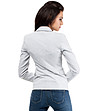 Светлосиво дамско памучно сако Leona-4 снимка