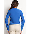 Дамска синя риза с джобове Sisi-1 снимка