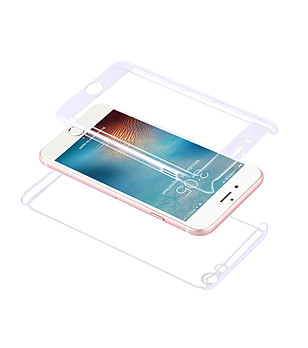 Прозрачен протектор за iPhone 7 от две части снимка