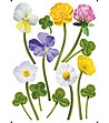Декоративен стикер за стена Fleurs des champs-1 снимка