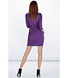 Виолетова рокля с джобове Ligia-1 снимка