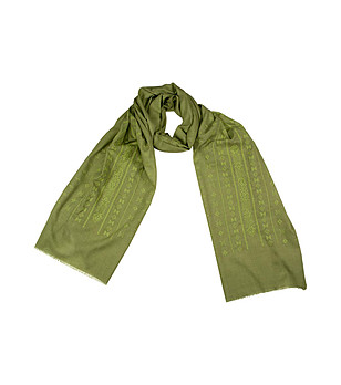 Зелен дамски шал Klarine снимка