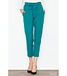 Зелен 7/8 дамски панталон с панделка Glenda-0 снимка