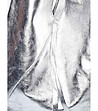 Сребриста дамска чанта от естествена кожа Vanessa-2 снимка