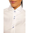 Бяла памучна дамска риза Irma-3 снимка