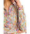Памучна дамска многоцветна риза Elvira-4 снимка