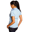 Синя памучна дамска блуза Desita-1 снимка