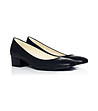 Дамски черни обувки от естествена кожа-2 снимка