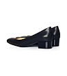 Дамски черни обувки от естествена кожа-4 снимка