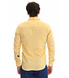 Ленена мъжка риза в жълто Goloka-1 снимка