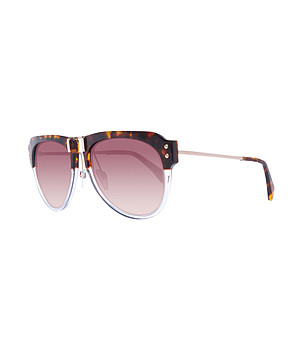 Дамски слънчеви очила с елементи в цвят хавана снимка