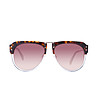 Дамски слънчеви очила с елементи в цвят хавана-1 снимка