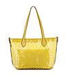 Жълта прозрачна дамска чанта Wilma-0 снимка