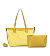 Жълта прозрачна дамска чанта Wilma-1 снимка