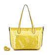 Жълта прозрачна дамска чанта Wilma-3 снимка
