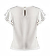 Дамска блуза в цвят екрю Cloris-1 снимка
