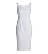 Бяла рокля с широки презрамки Elise-0 снимка