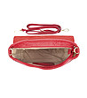 Червена кожена дамска чанта за рамо Alexa-3 снимка