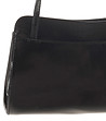 Черна кожена дамска чанта Brescia-2 снимка